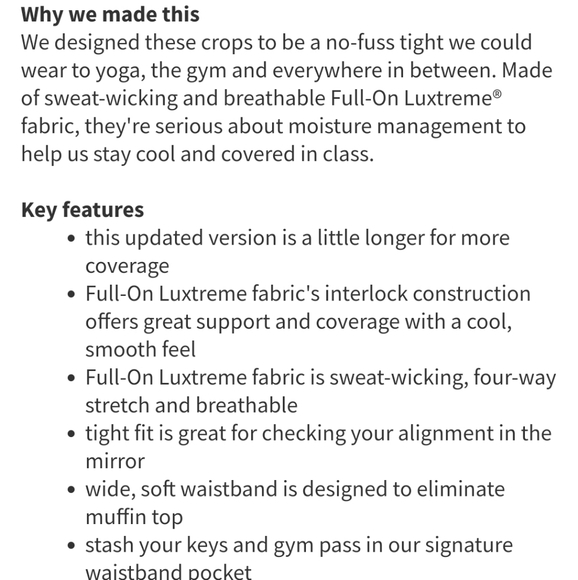 Lululemon WunderUnder Crops - Picture 5 of 6